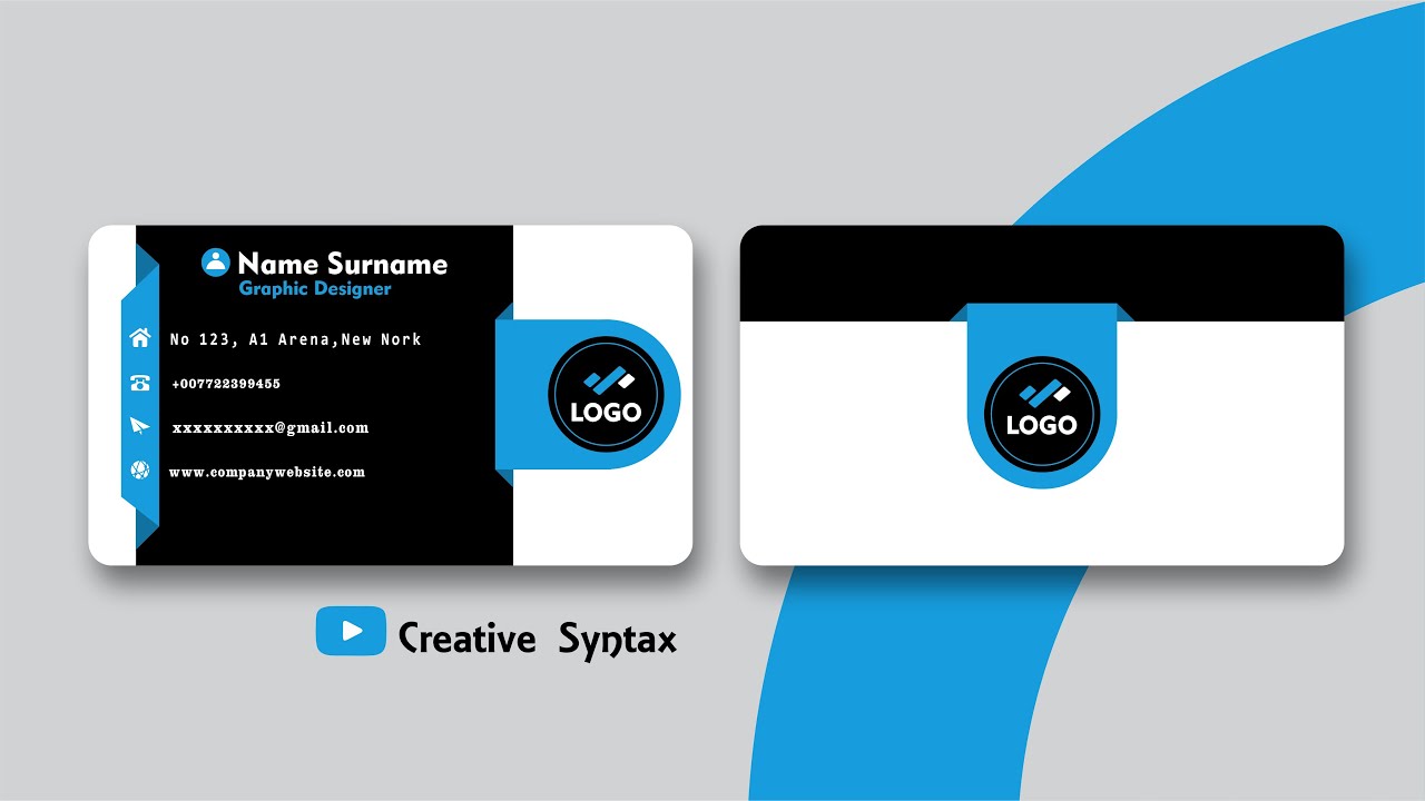 Simple and Professional Business Card Design in CorelDRAW, Step by Step Tutorial for Beginners