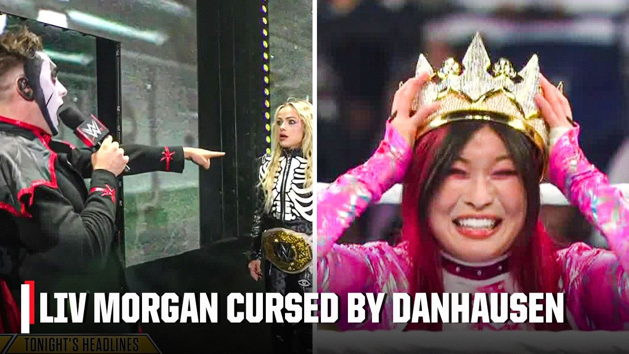 Лив Морган проигрывает финал Queen of the Ring Ийо Скай после проклятия Дэнхаузена | WWE на ESPN