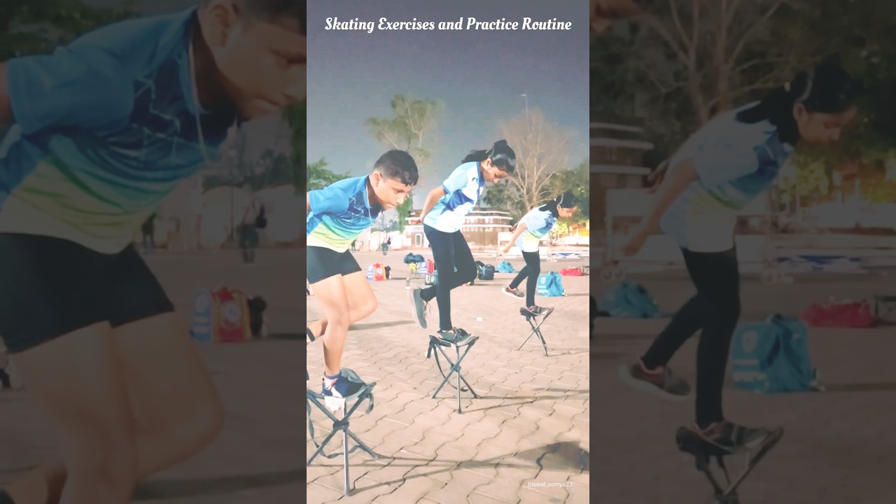 Full Body Warm-up and Skating Practice Routine #ekamraskatingacademy #SkatingRoutine#trending#viral