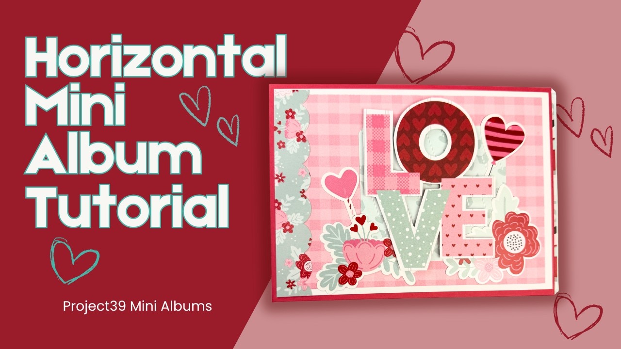 Scrap Busting my Paper Stash while I make a Horizontal Mini Album . Yes! Another tutorial!