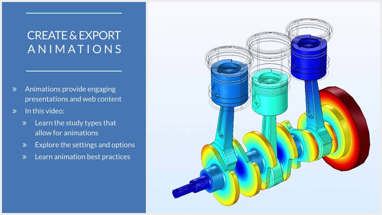 Как экспортировать анимацию из COMSOL Multiphysics®