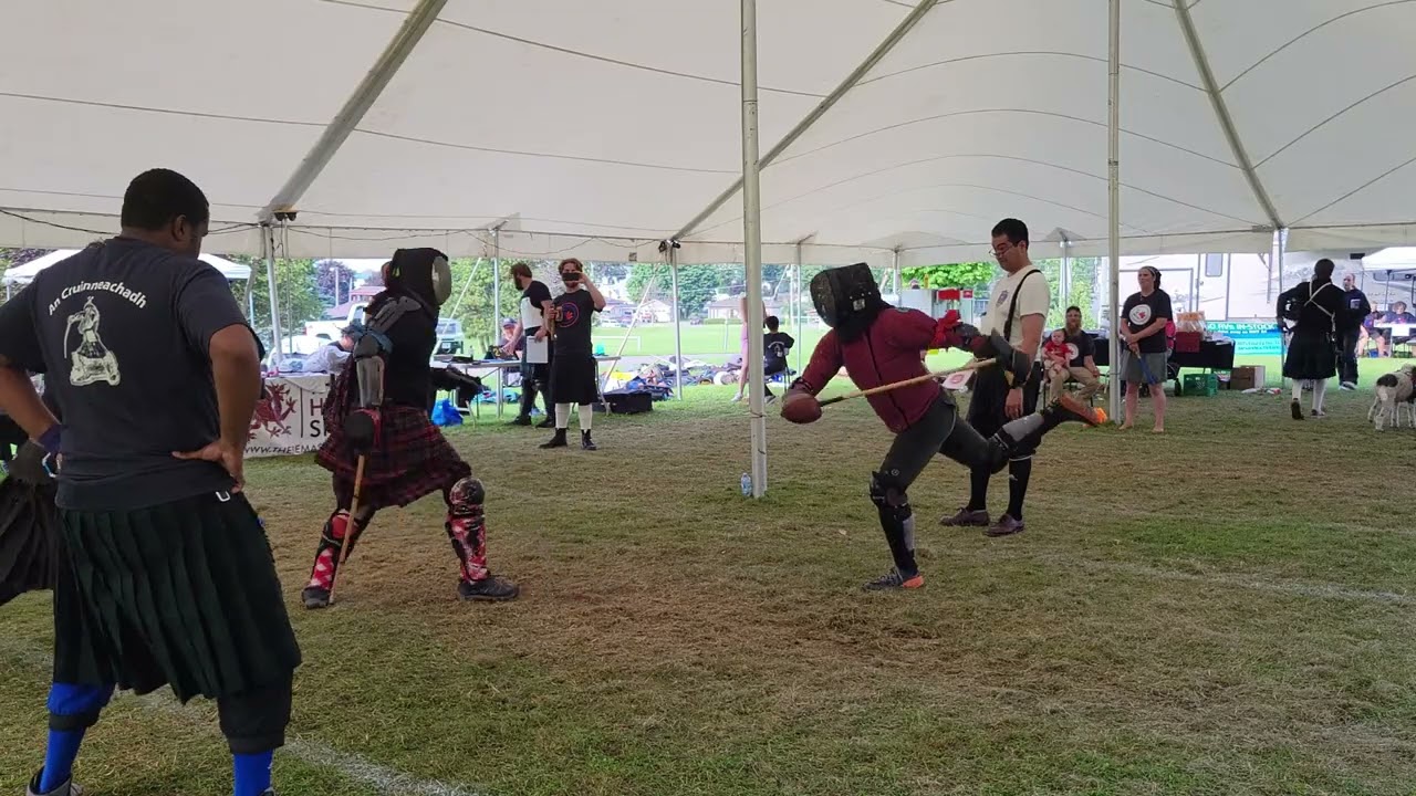 An Cruinneachadh 2024 - Single Stick (Gold Medal Match) - Callum (Red) Vs. Laurent (Blue)