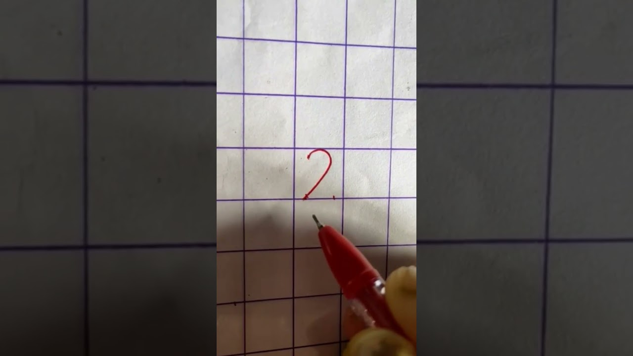 easy way to write✍️ 2 with easy trick 👍#subscribe for more