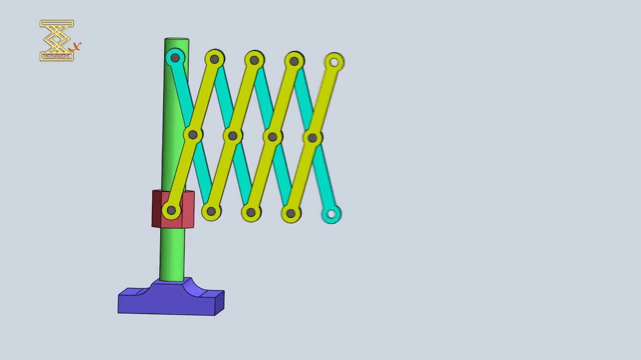 Slider-Crank Mechanism With Two Rhombus Linkages