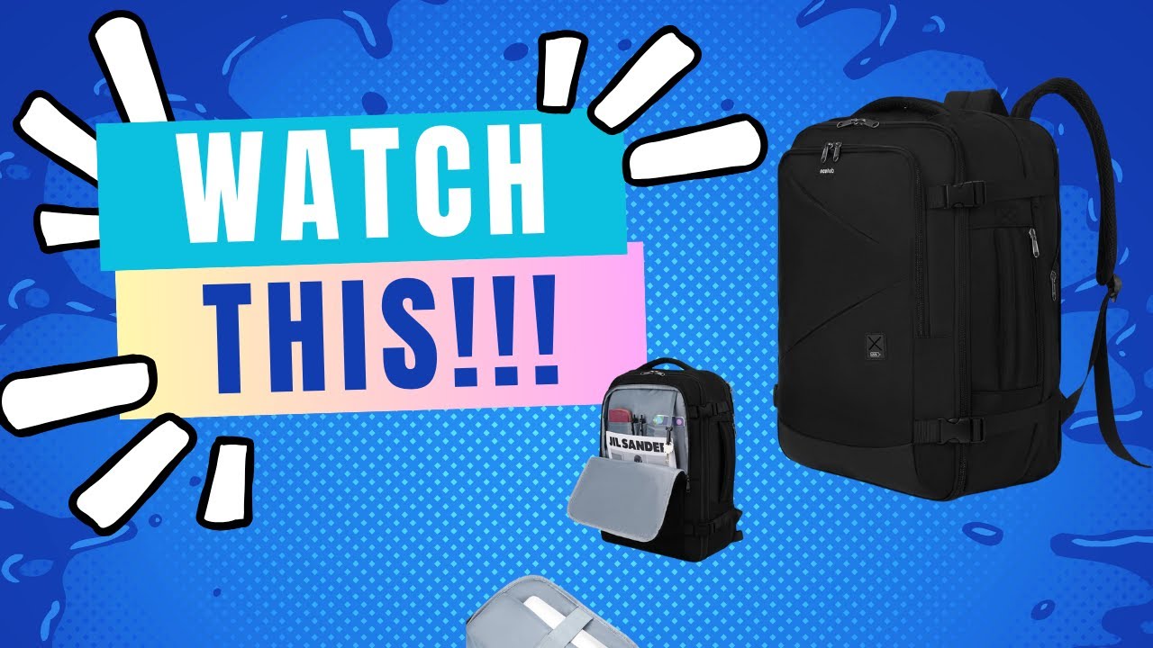 ECOHUB Carry On Travel Backpack best backpack for airplane fits so much and has so much room. WATCH!