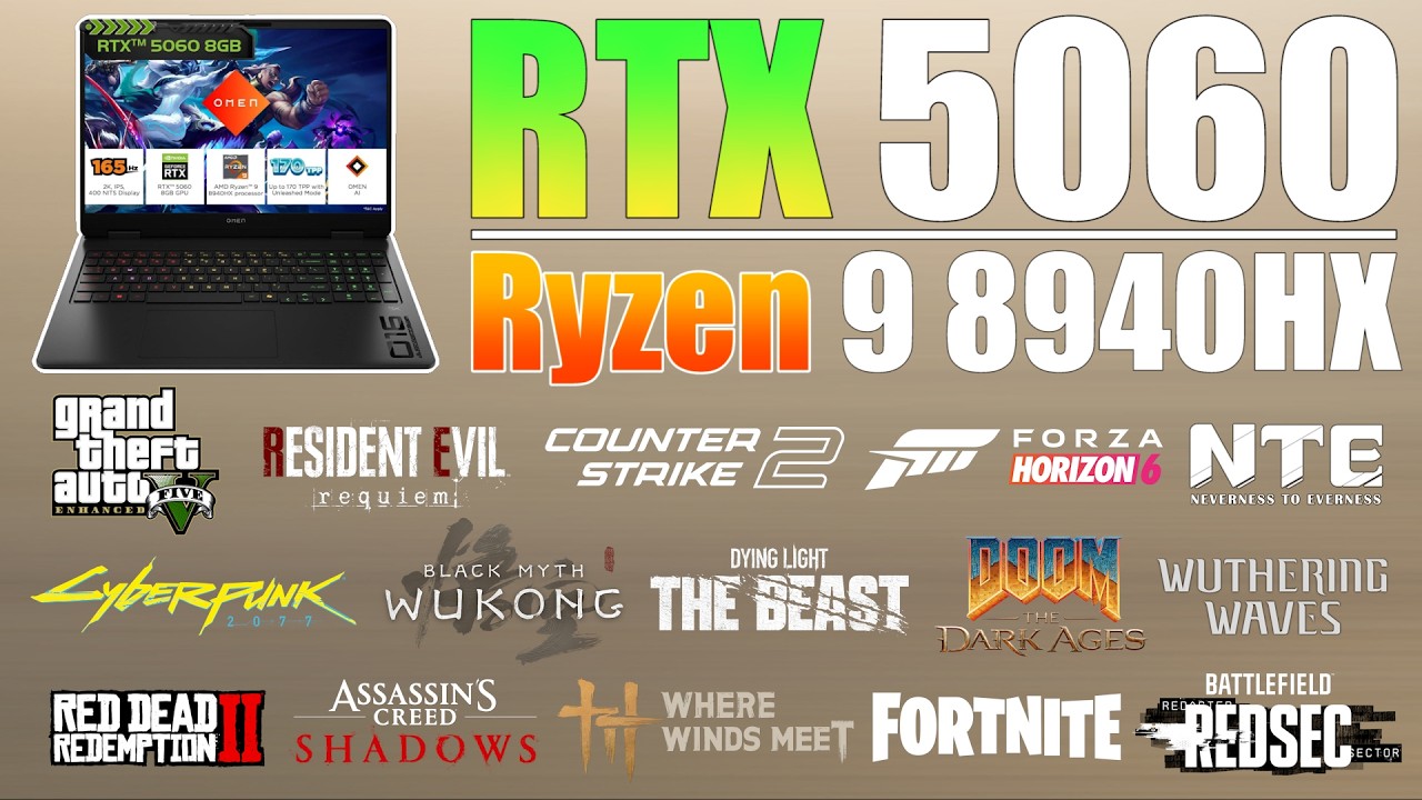 HP OMEN 16 RTX 5060 + RYZEN 9 8940HX in 2026 &ndash; Worth Buying? (18 Games Tested)