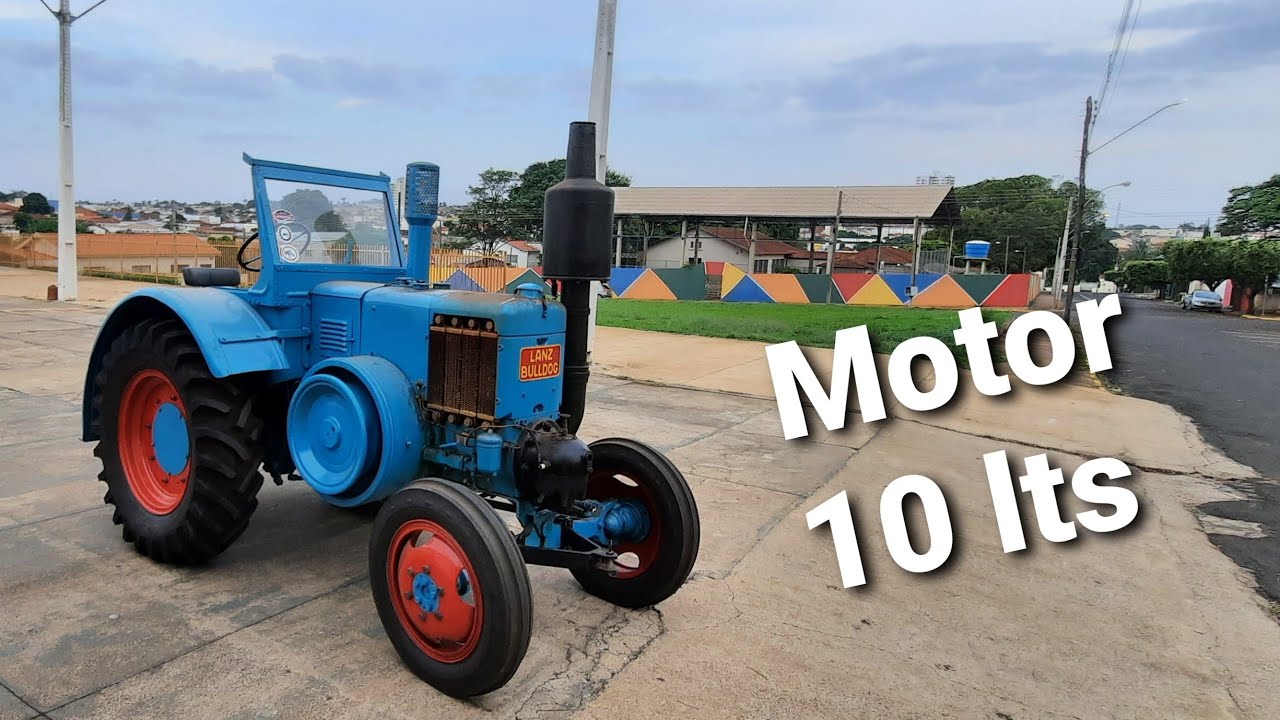 Lanz Bulldog Motor de um Pistão e Quase 11 litros. Itapolis-SP