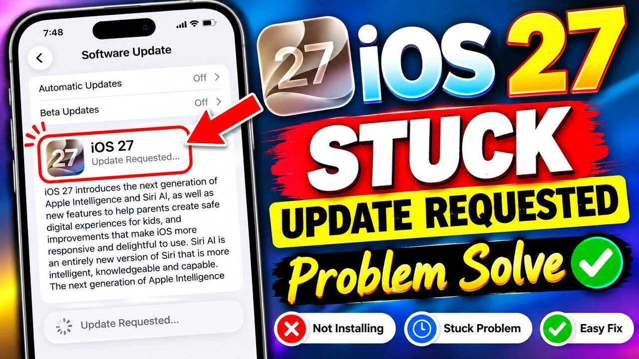 How to fix iOS 27 update stuck on 