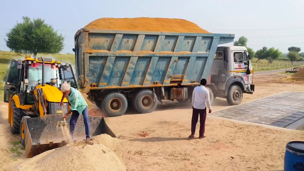 Tata 3530 TK Tipper Full Loaded In Balu || Tata 12 Tayra Tipper Video Jcb Vlog Truck 🚒 Vlogs