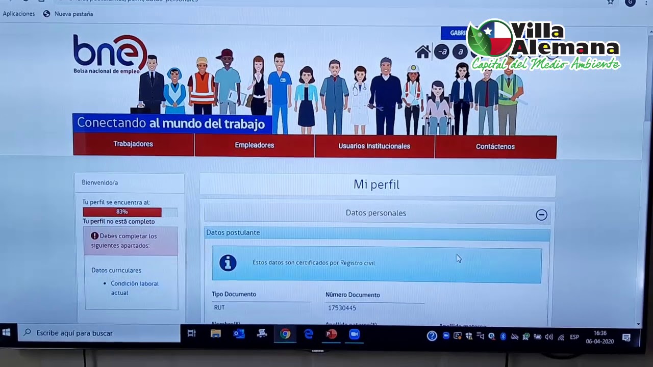 Aprende a ingresar tus datos en la Bolsa Nacional de Empleos BNE