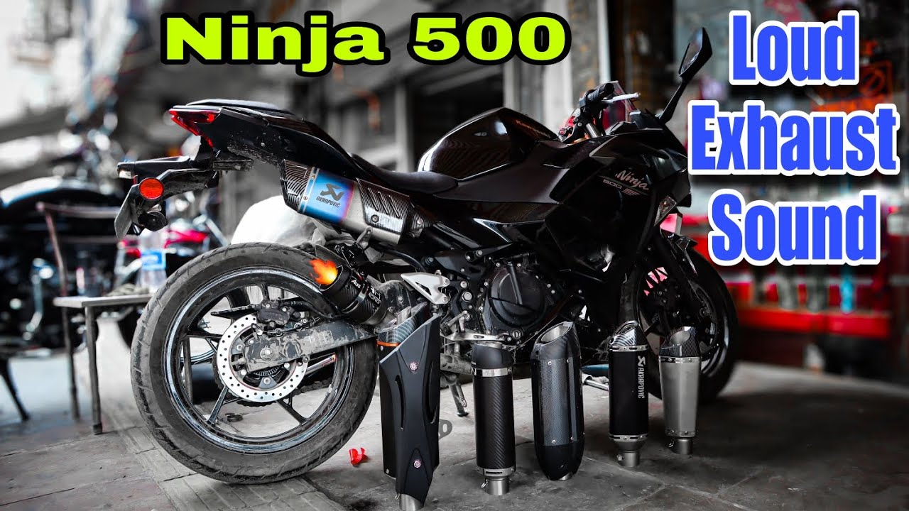 Kawasaki Ninja 500 Exhaust Sound | Ninja 500 Modification accessories 🔥 #ninja500 #karolbagh