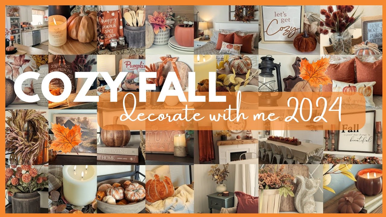 🍁 2024 🍁 RELAXING FALL DECORATE WITH ME│COZY FALL DECORATING IDEAS│FALL  DECOR│FALL INSPIRATION