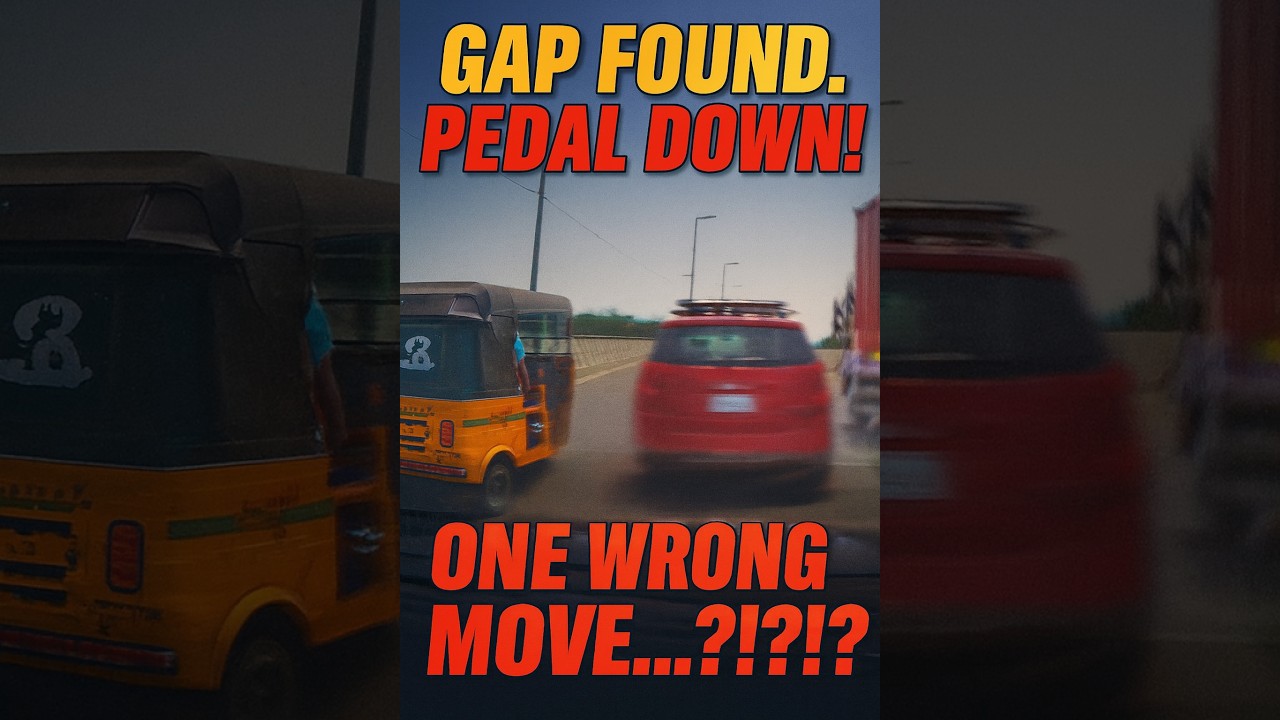 Hungry Driver’s Wild Rush on ORR Chennai – Close Calls! || Part - 6
