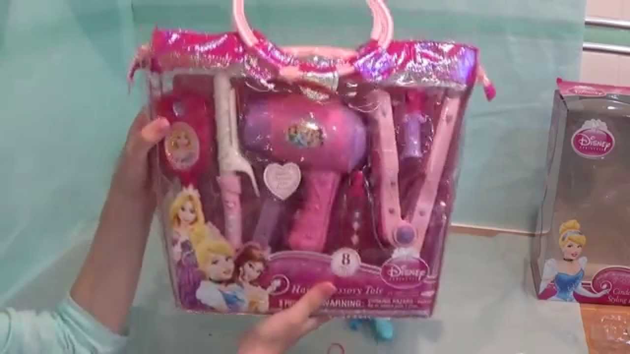 Disney Princess Hair Styling Kit & Cinderella Styling Head Unboxing