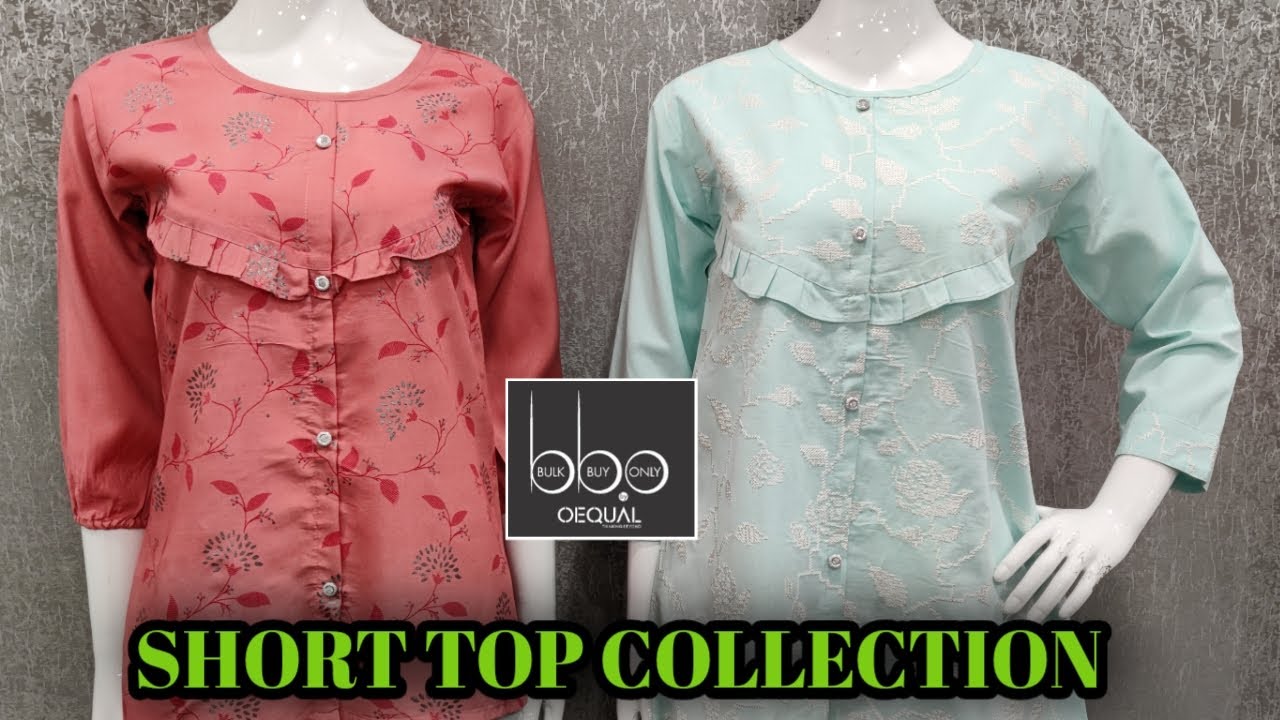 FANCY SHORT TOP  COLLECTION || WHOLESALER || KURTI MANUFACTURER || BULK BUY ONLY || SURAT .