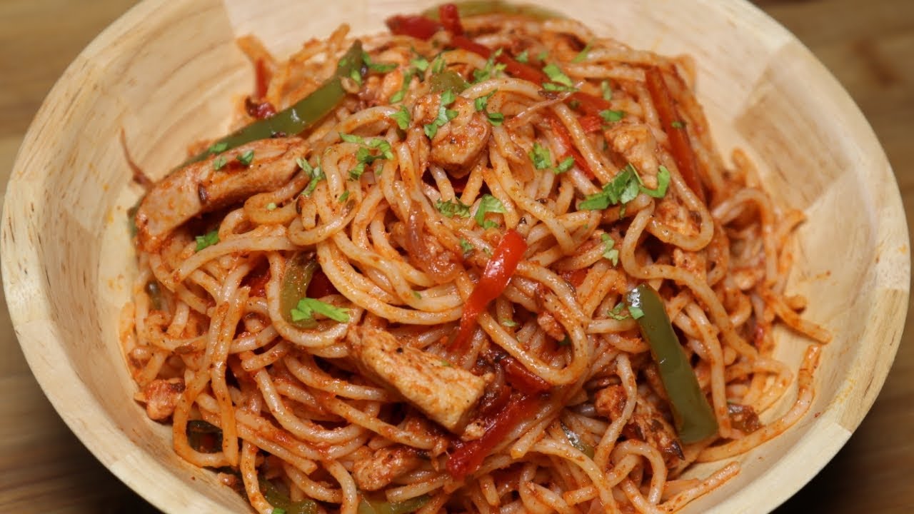 Tasty Chicken Spaghetti Recipe,Chicken Vegetable Spaghetti