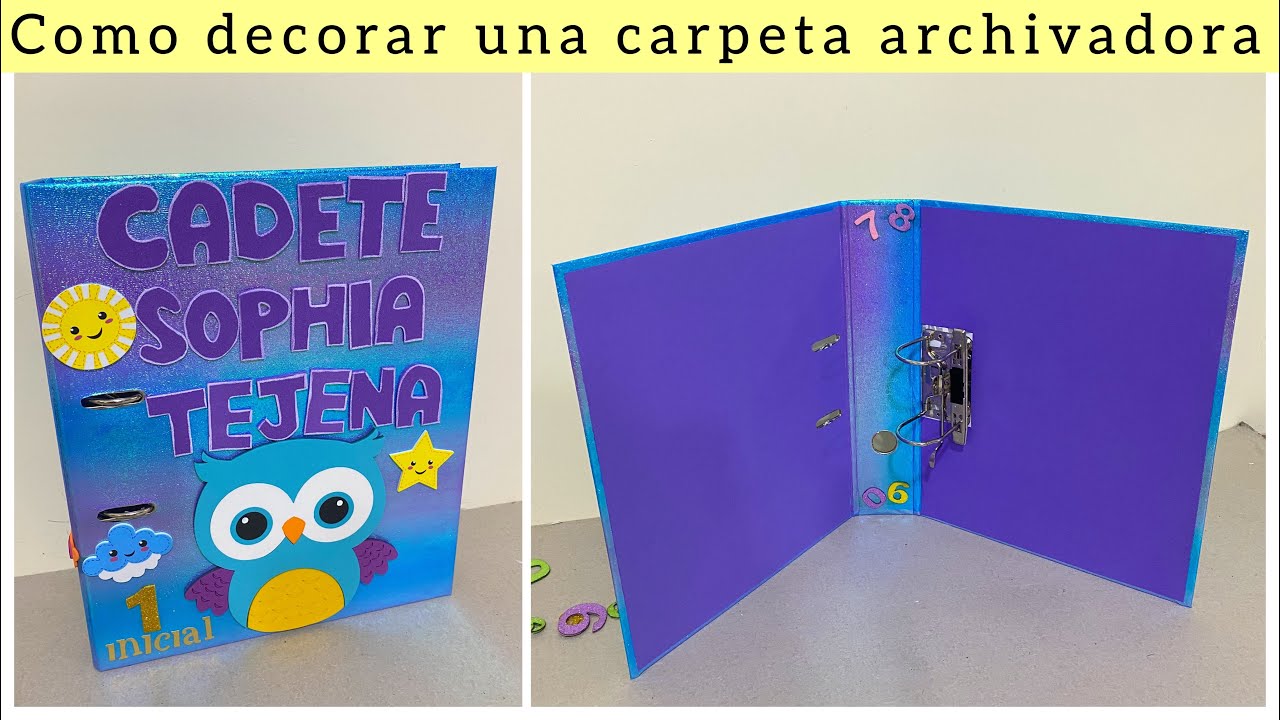 Cómo decorar una carpeta archivadora