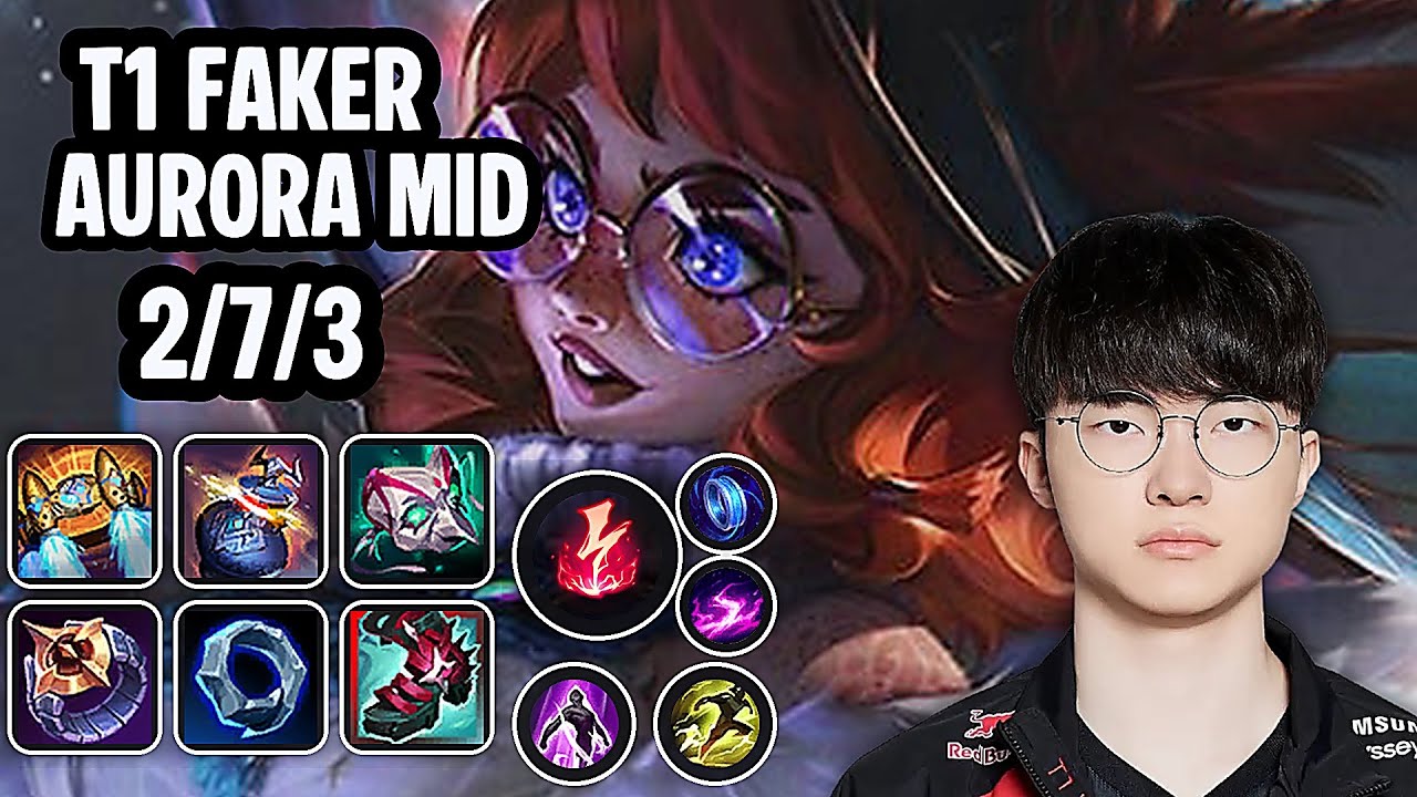 T1 Faker Aurora Mid SoloQ Replay 20260319