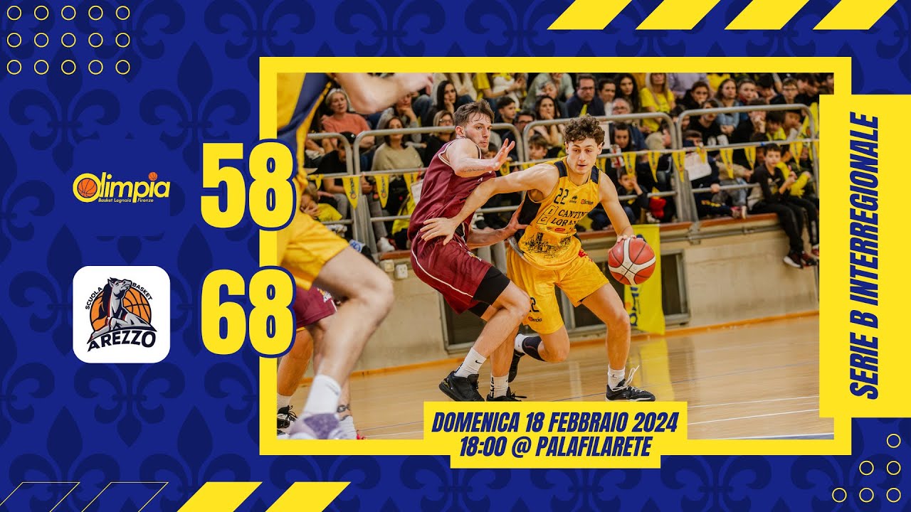 SERIE B INTERREGIONALE - OLIMPIA LEGNAIA vs AREZZO 🏀