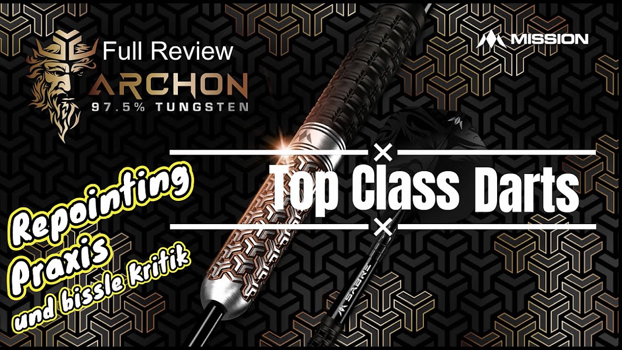 Mission ARCHON Darts | 97.5% Tungsten | Sabre Shafts | Long & Grippy Darts