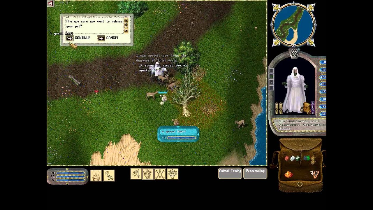 Ultima Online - 148 - Tamer - 100 Taming with Great Harts