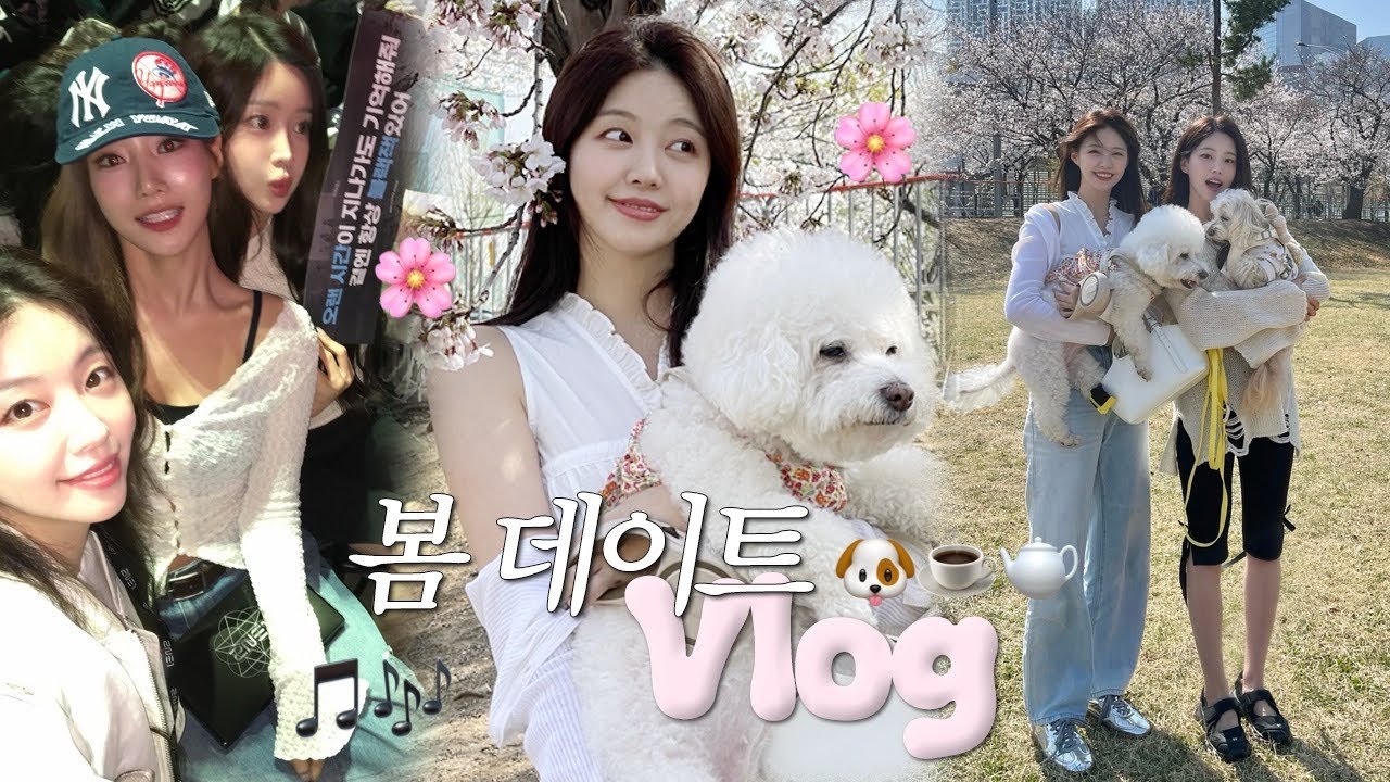 Свидание под сакурой и концерт с Арин и Чи Ён 🌸🐶🎶