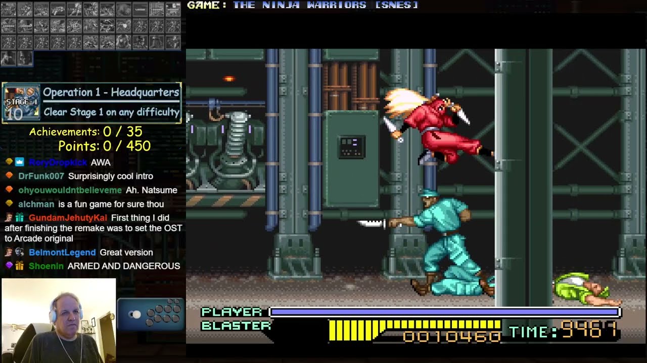 SNES RetroAchievements - The Ninja Warriors Again [02-26-2026 stream]
