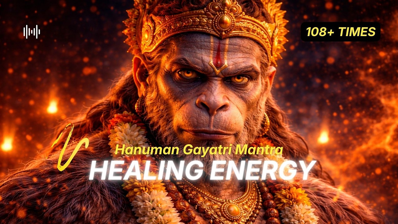 Hanuman Gayatri Mantra 108 Times | HEALING ENERGY | Powerful Protection Mantra for Strength & Peace