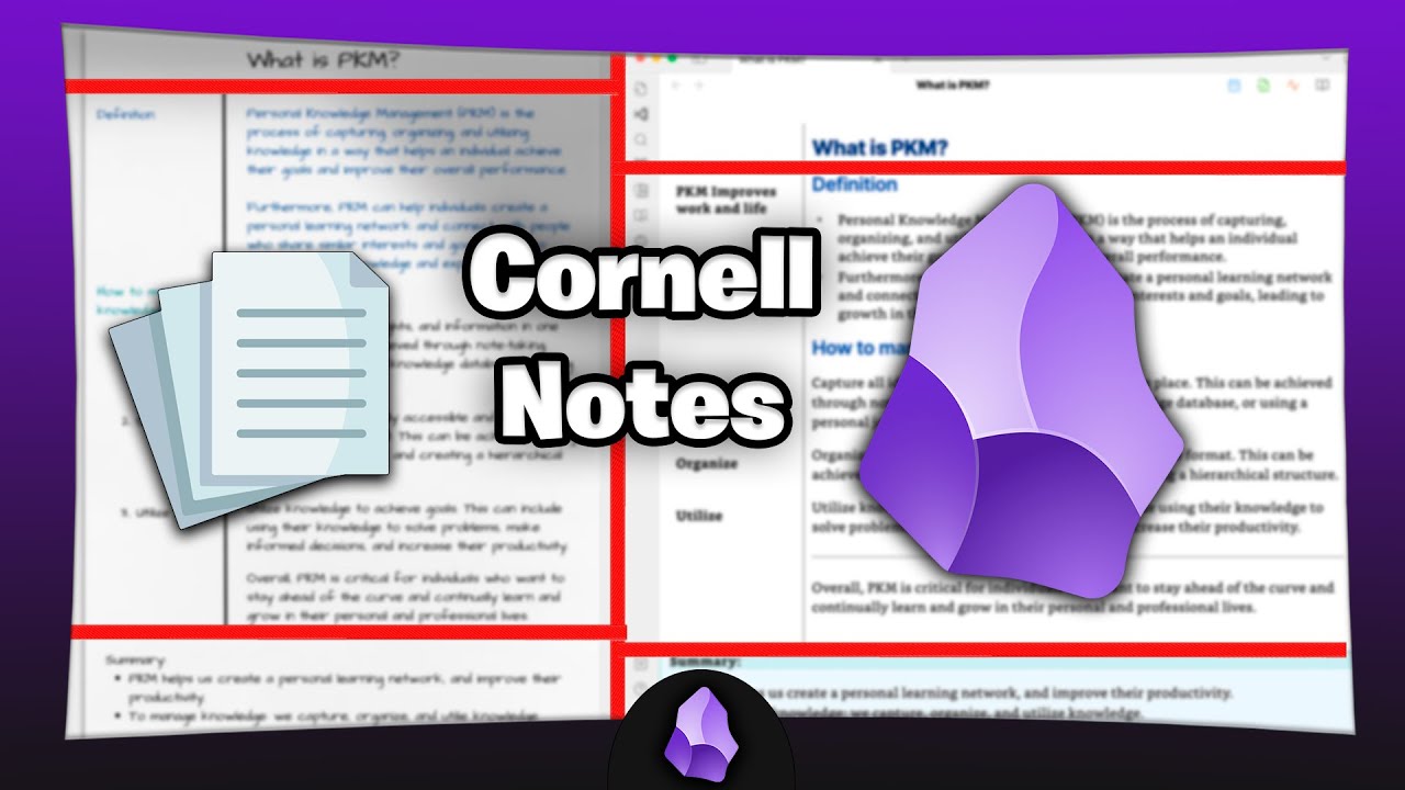 Plantilla Cornell para Obsidian
