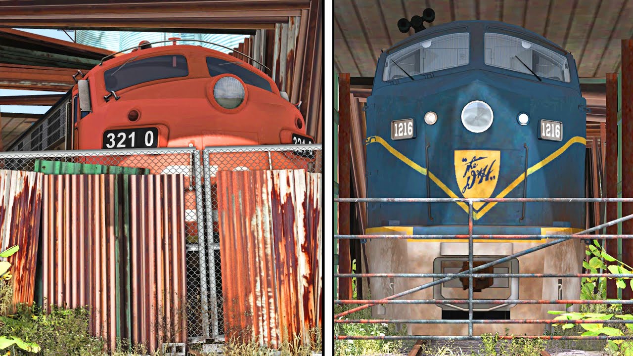 Two Abandoned Locomotives!