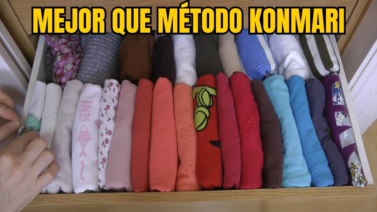 👕 Organizar y doblar ropa para ahorrar espacio. MEJOR que método Marie Kondo 💗