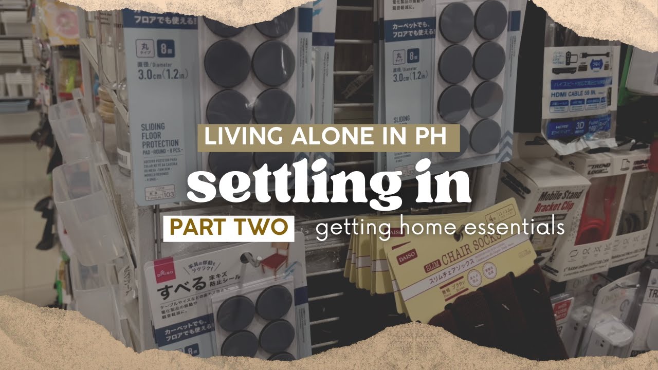 home essentials | daiso haul and japan home haul | living alone in the Philippines