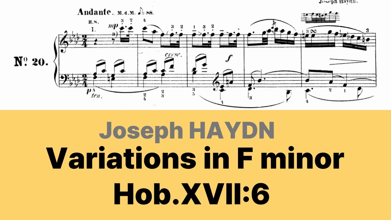 Variations in F minor, Hob.XVII:6 (Haydn, Joseph) (andante & variations in f minor)