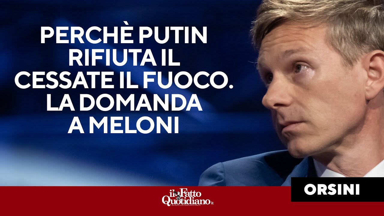 Orsini a Meloni: 