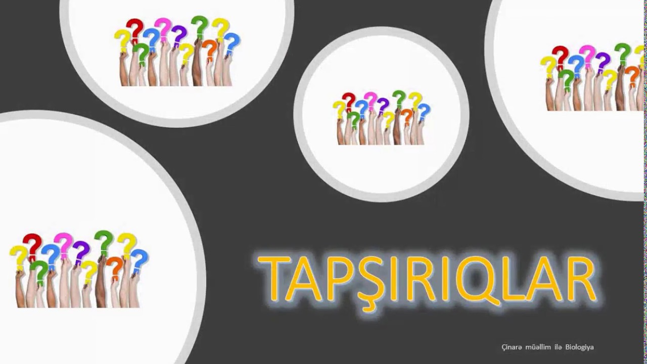 Tapşırıqlar (ikiqat  mayalanma)