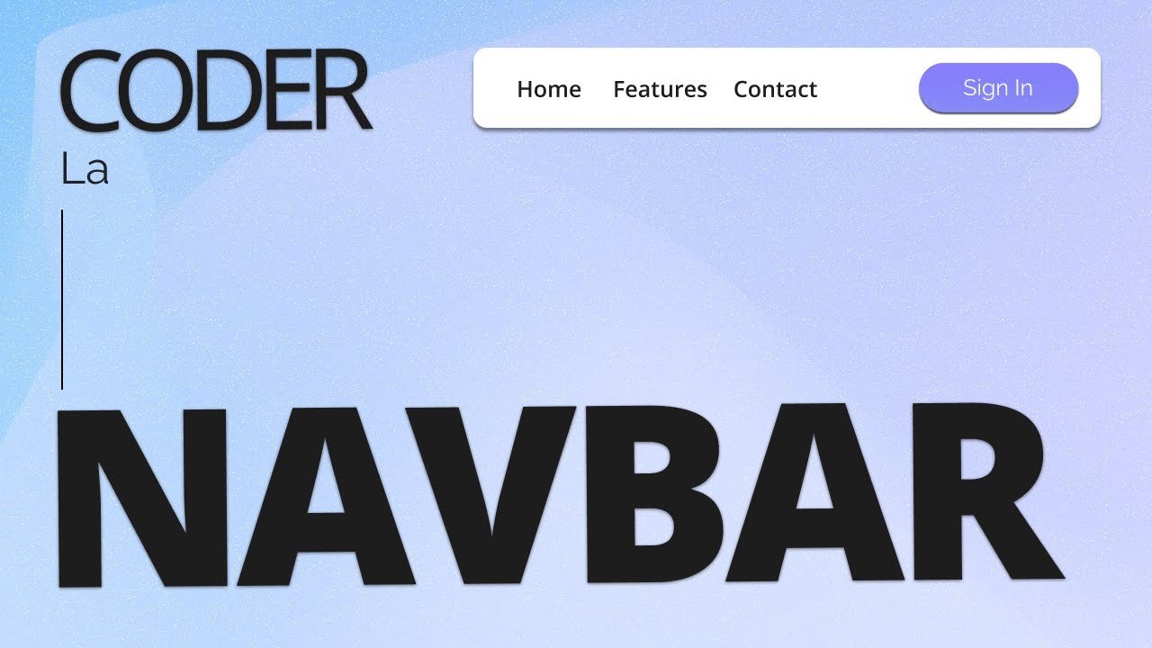 Coder une Navbar responsive et animée de A à Z.