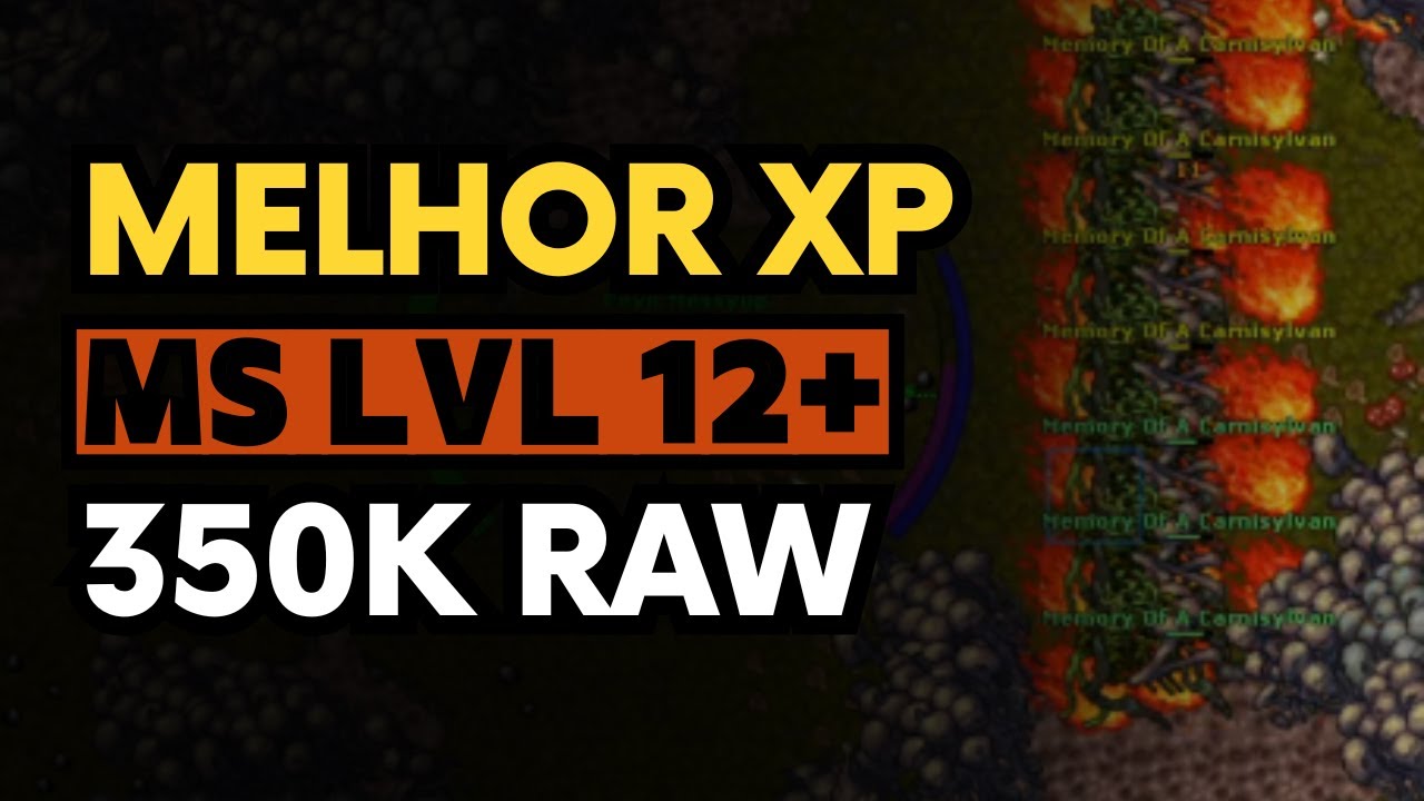 TIBIA: HUNT FULL XP PARA LOW LEVEL MS OU ED NO INICIO DE SERVIDOR.