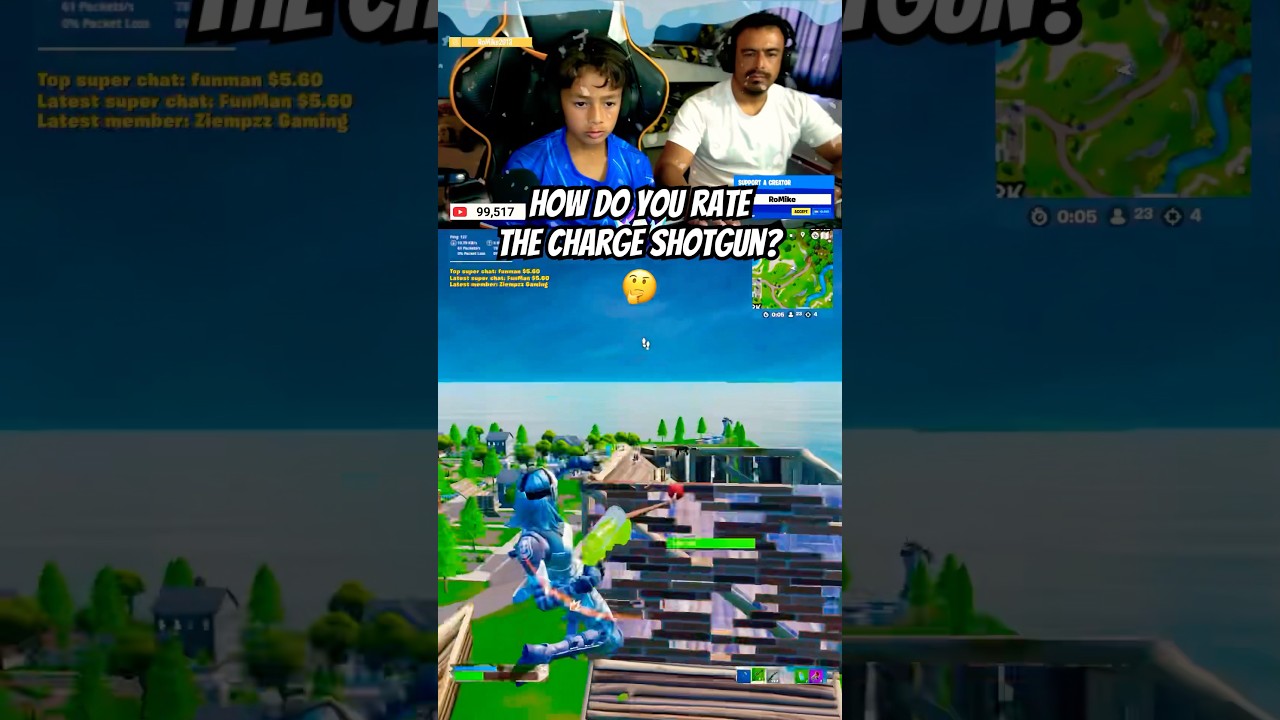 How do you rate the charge shotgun? 🤔 #romike2013 #fortnite