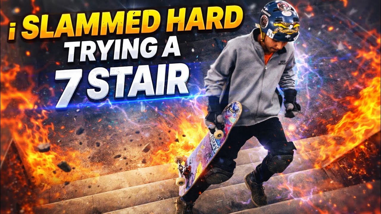 I Slammed Hard Trying a 7 stair 🤯