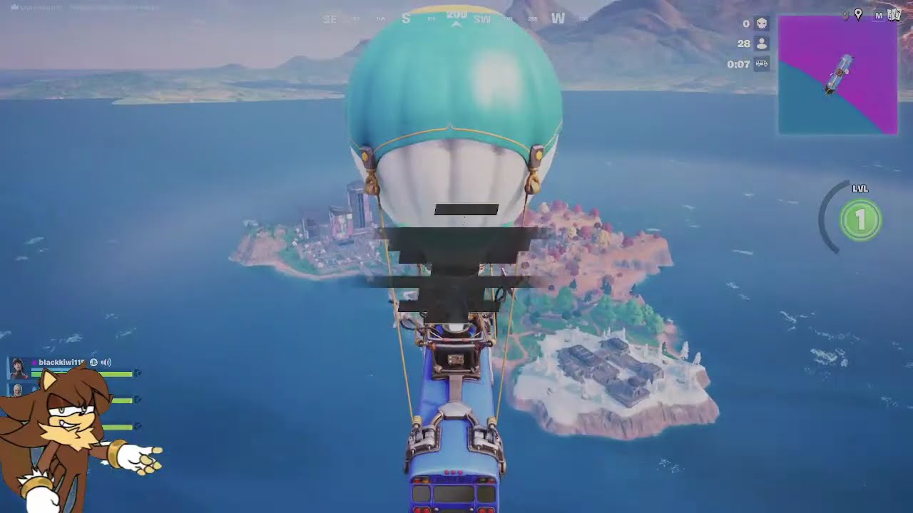 Just chilling and playing some Fortnite