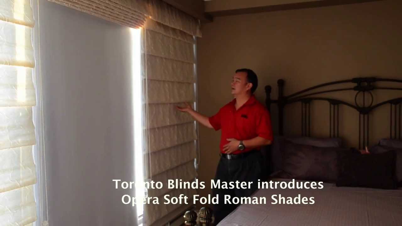 Toronto Blinds Master - Opera Soft Fold Roman Shades