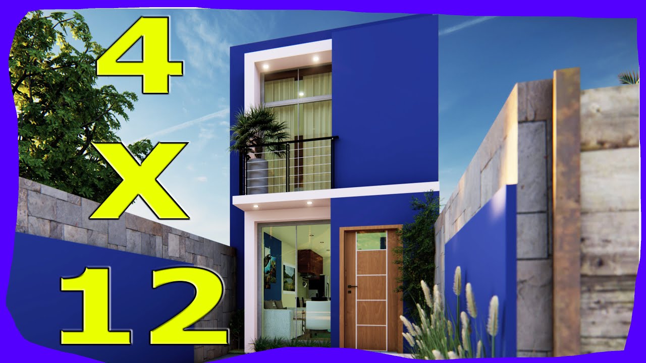 Planos de Casas Pequeñas de 4x12 DOS Plantas Fachadas de Casas Modernas