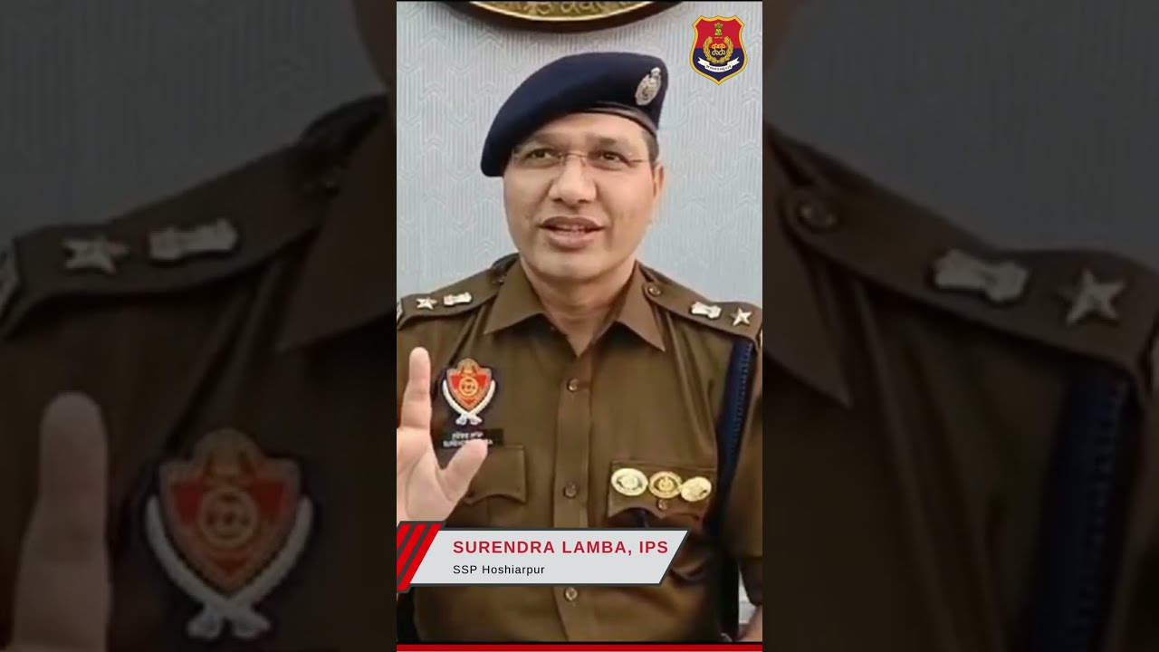 SSP Surendra Lamba Assumes Charge - Prioritizing Public Safety | Hoshiarpur Police