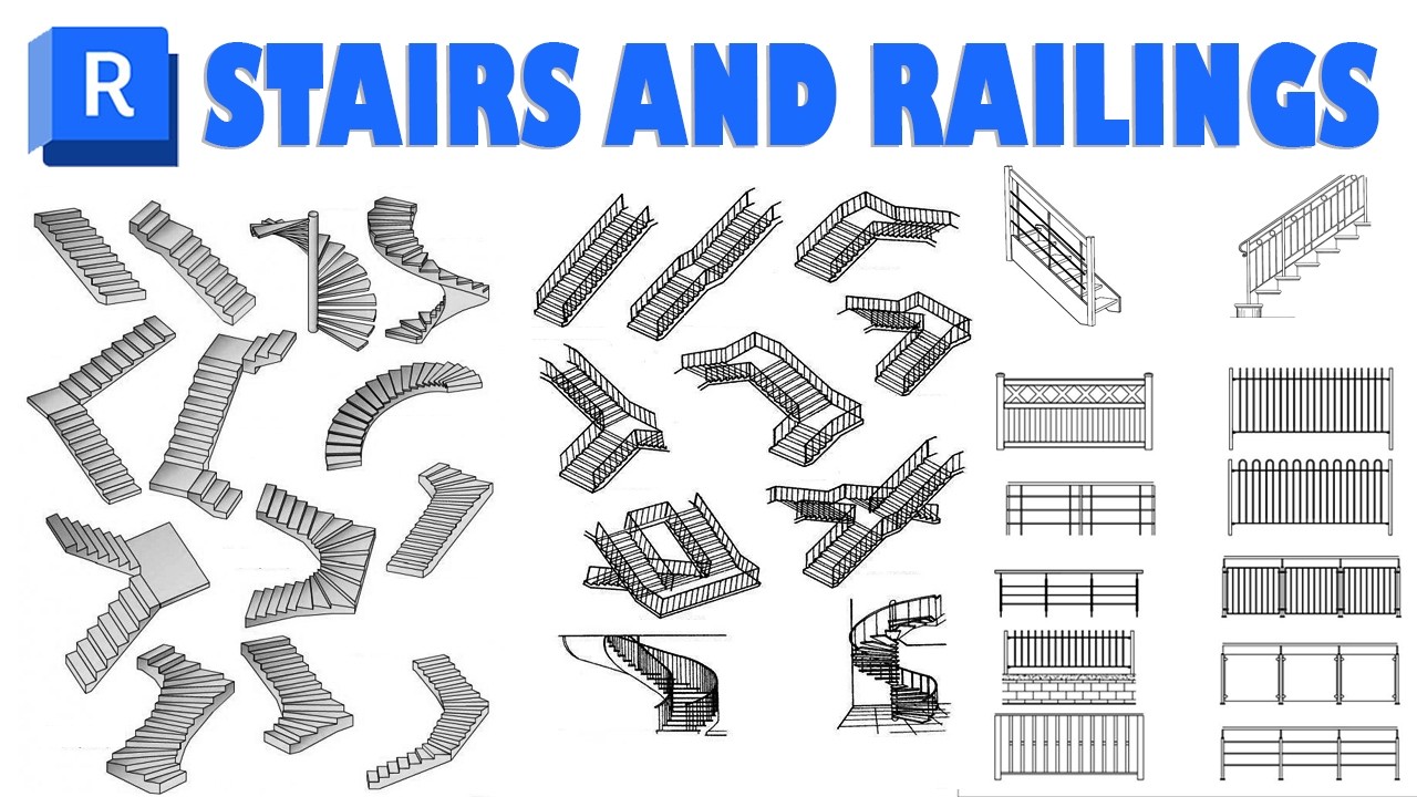 Revit Stairs & Railings Complete Tutorial | Beginner to Intermediate