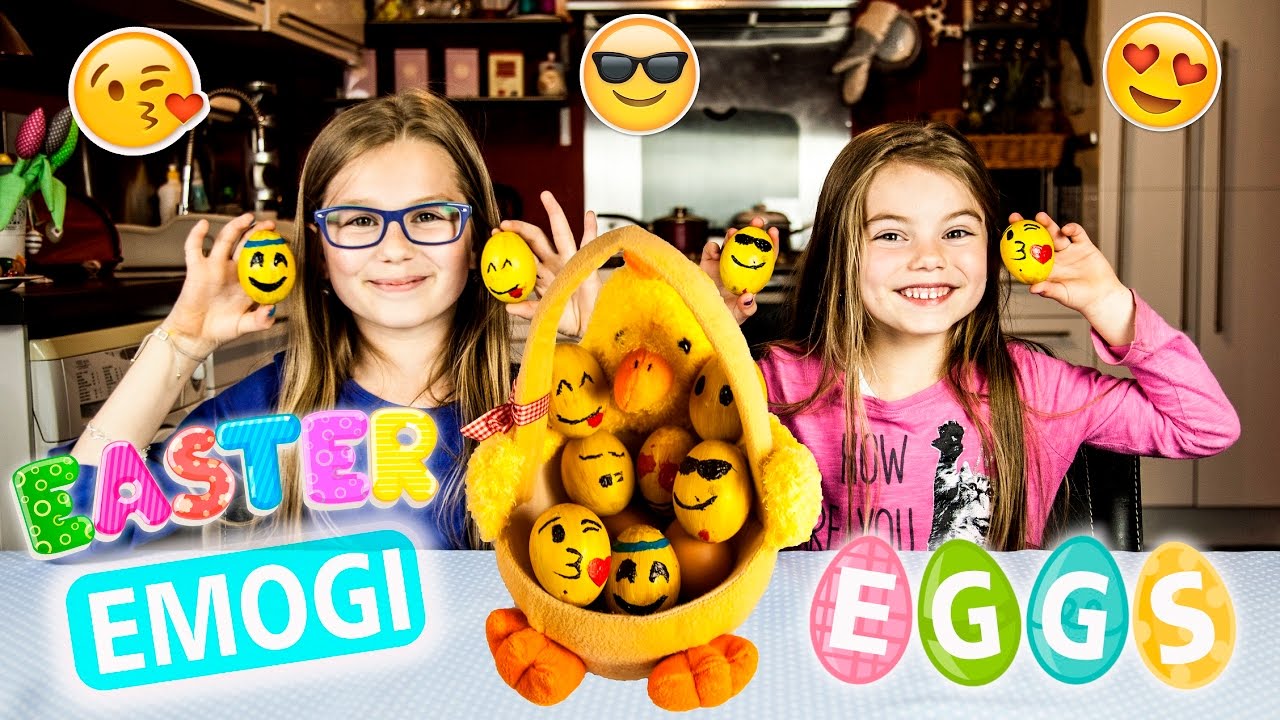 How to make Emoji Easter egg | Kids paint Easter eggs
