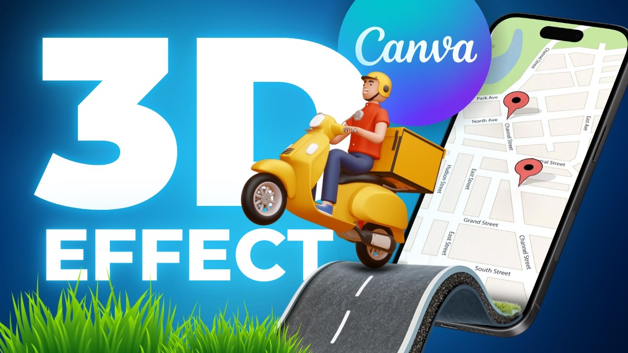 3D Visual Design in Canva Easy Tutorial