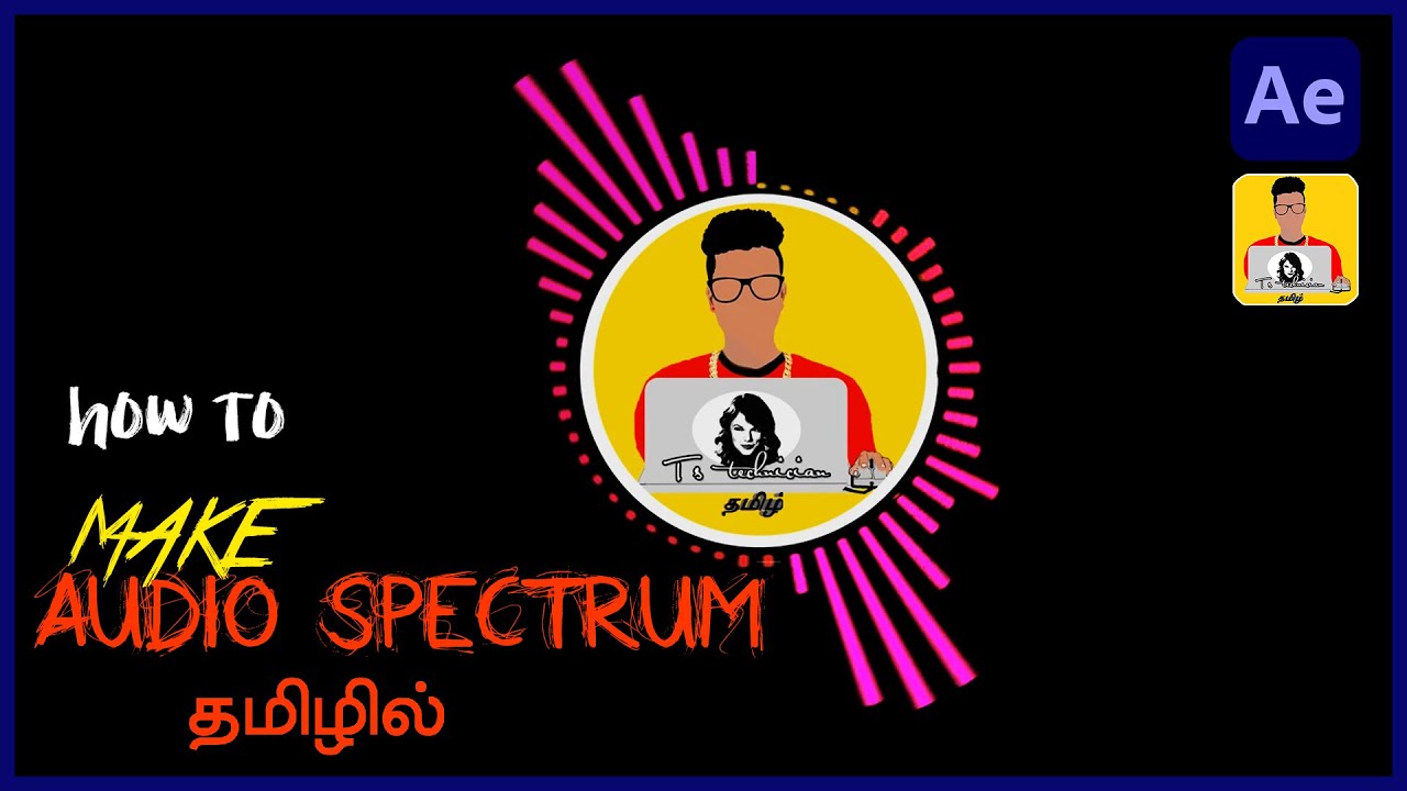 how to make audio spectrum in after effects/whatsapp status like music react circle/