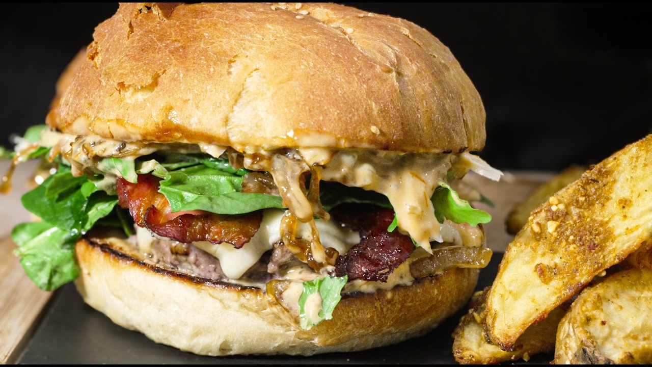 Burger et potatoes maison à se damner
