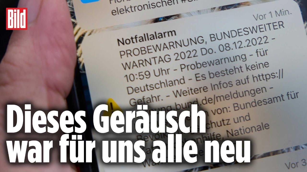 Alarm in Deutschland: So lief der bundesweite Warntag 2022