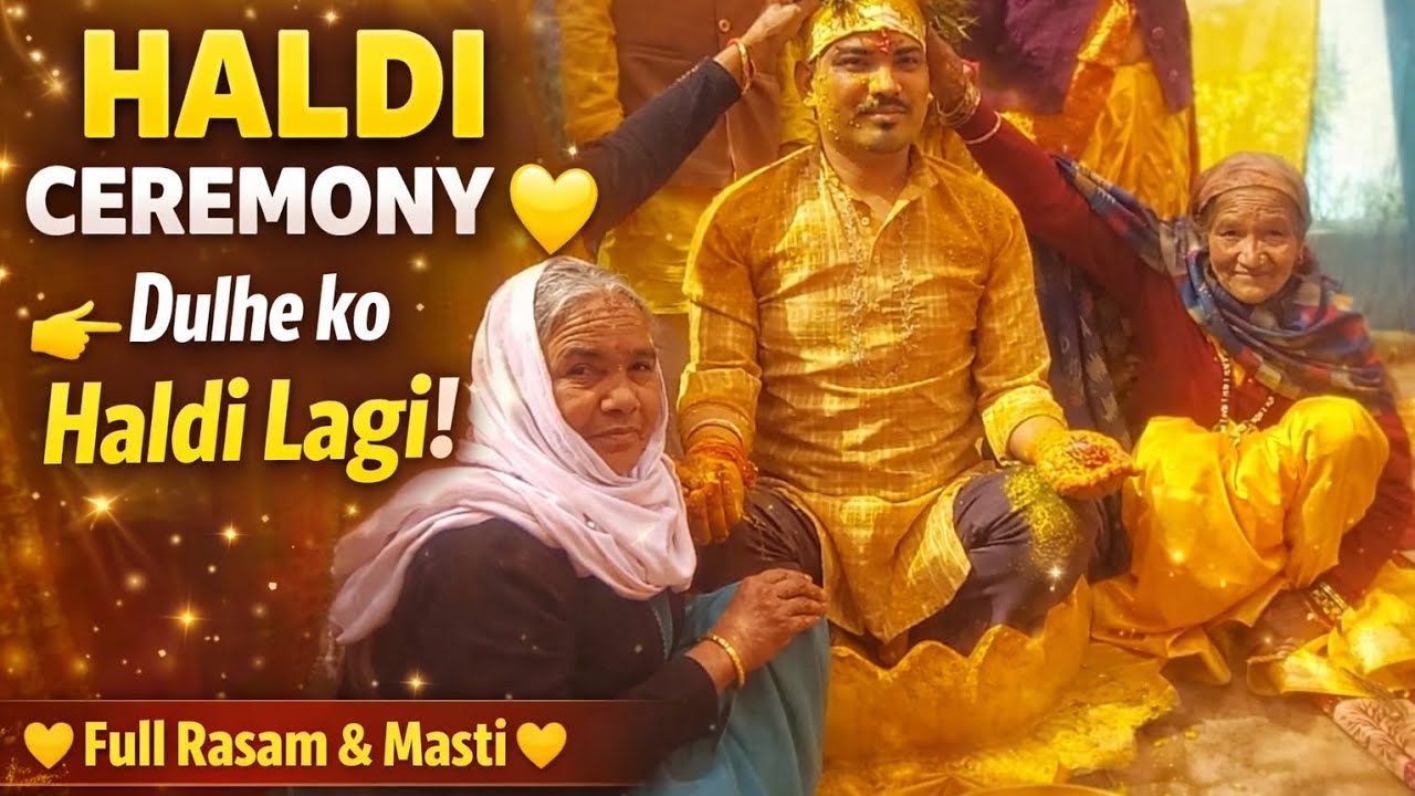 मंग्ल्यौर के गीत और हल्दी समारोह के बीच मस्ती 🥰😎 #pahadiculture #haldi